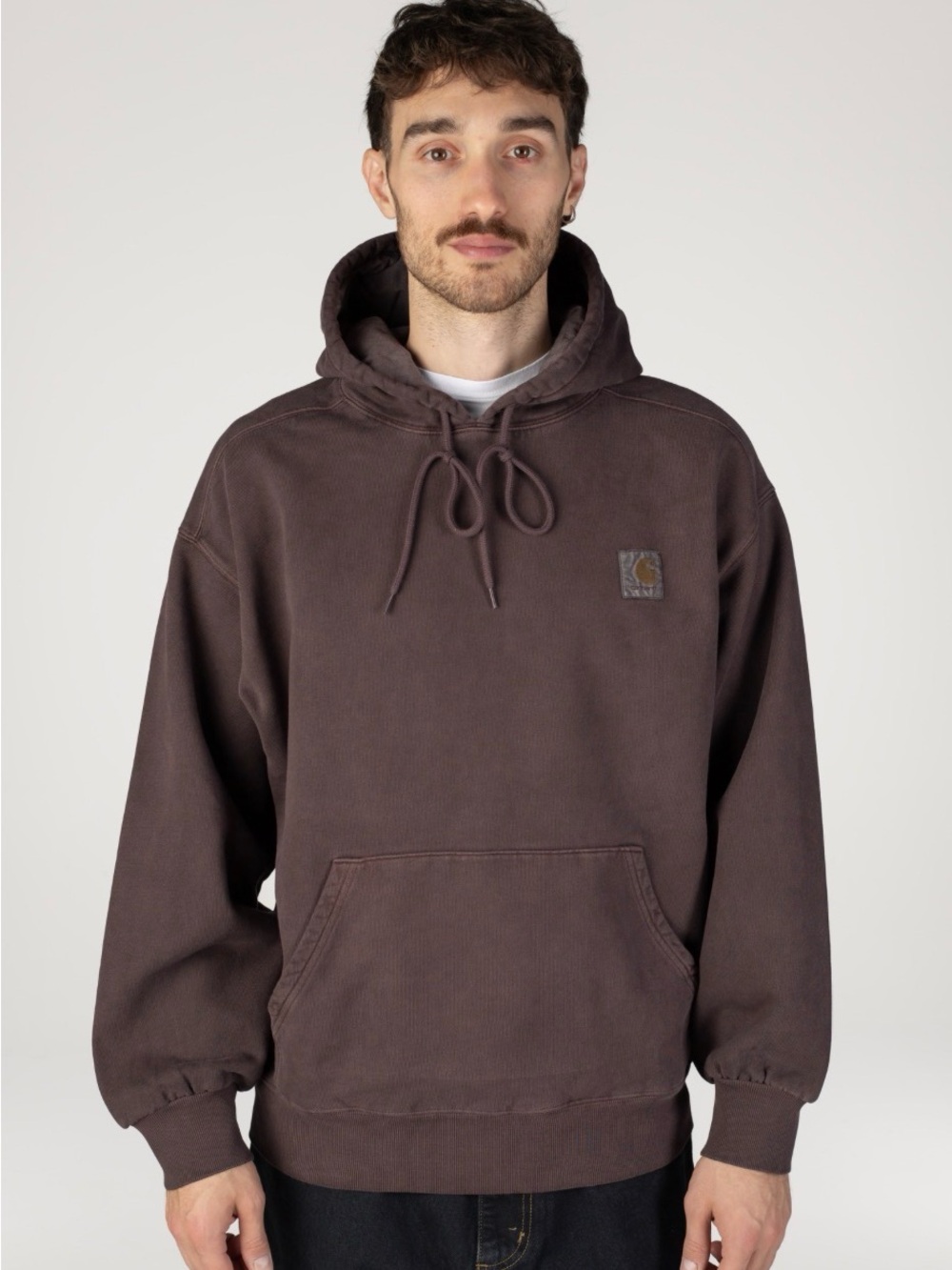 Carhartt Men's Hooded Sweatshirt in Dusty Mauve